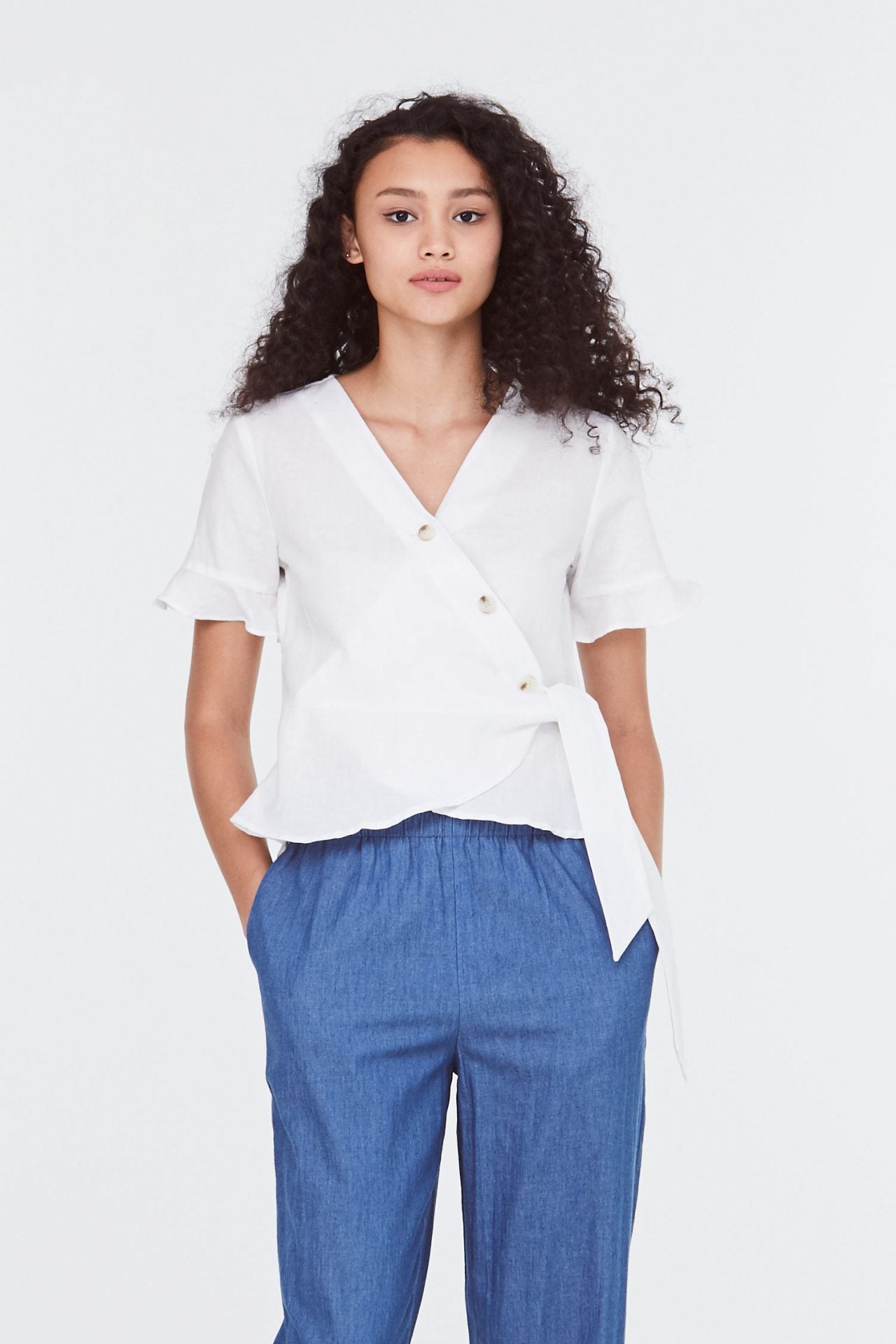 Asymmetrical Wrapped Top