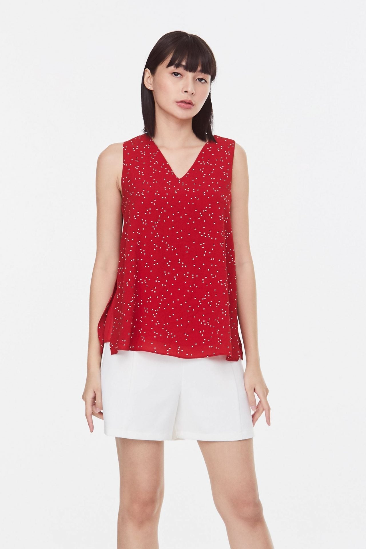 Flare Side Slit Top