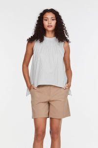 Smocked Flare Blouse