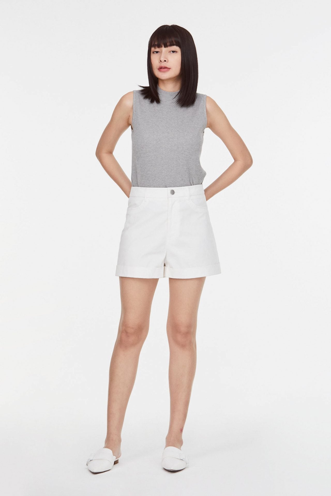 Folded Hem Shorts