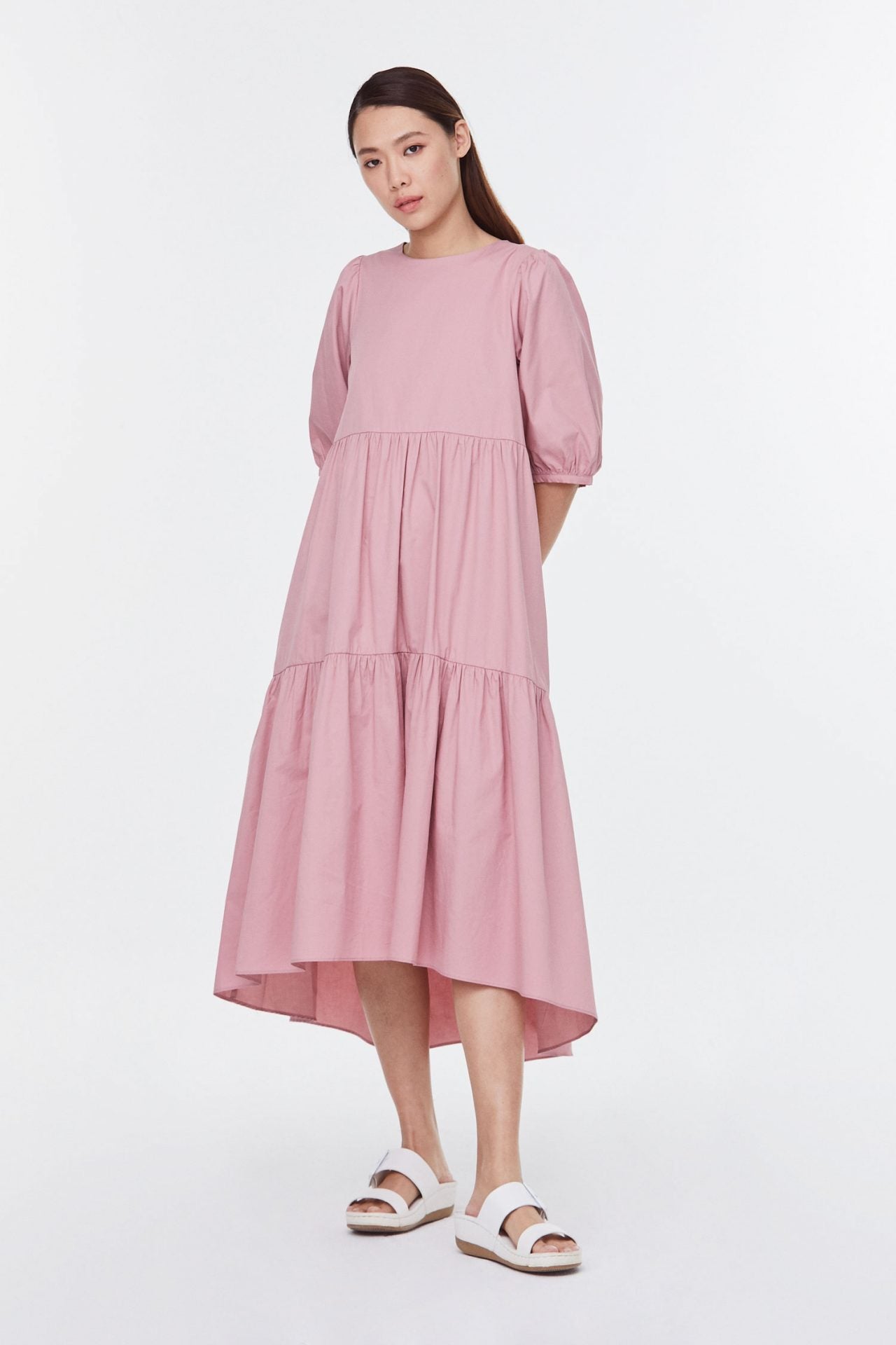 Gathered Tiered Dress