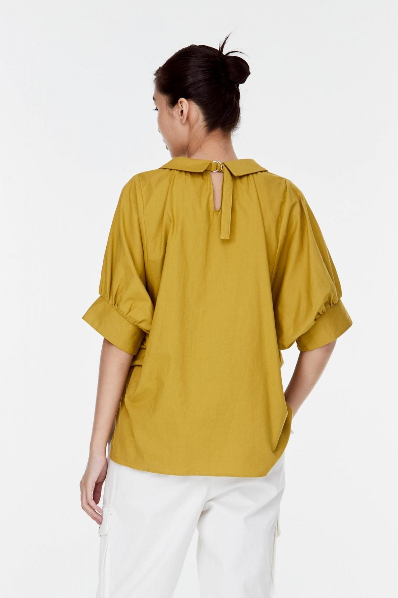 Collared V-Neck Top