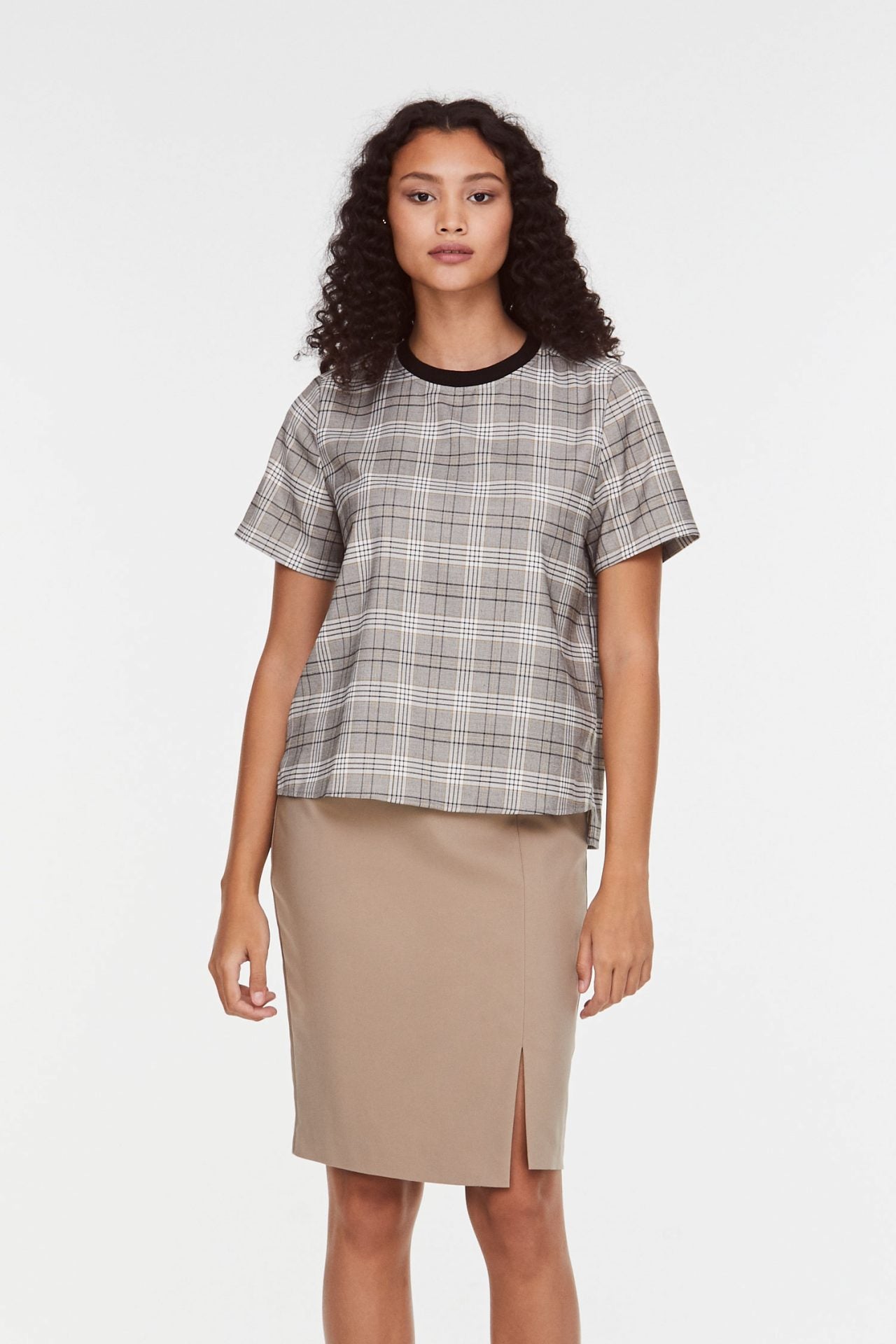 Boxy Checks Tee
