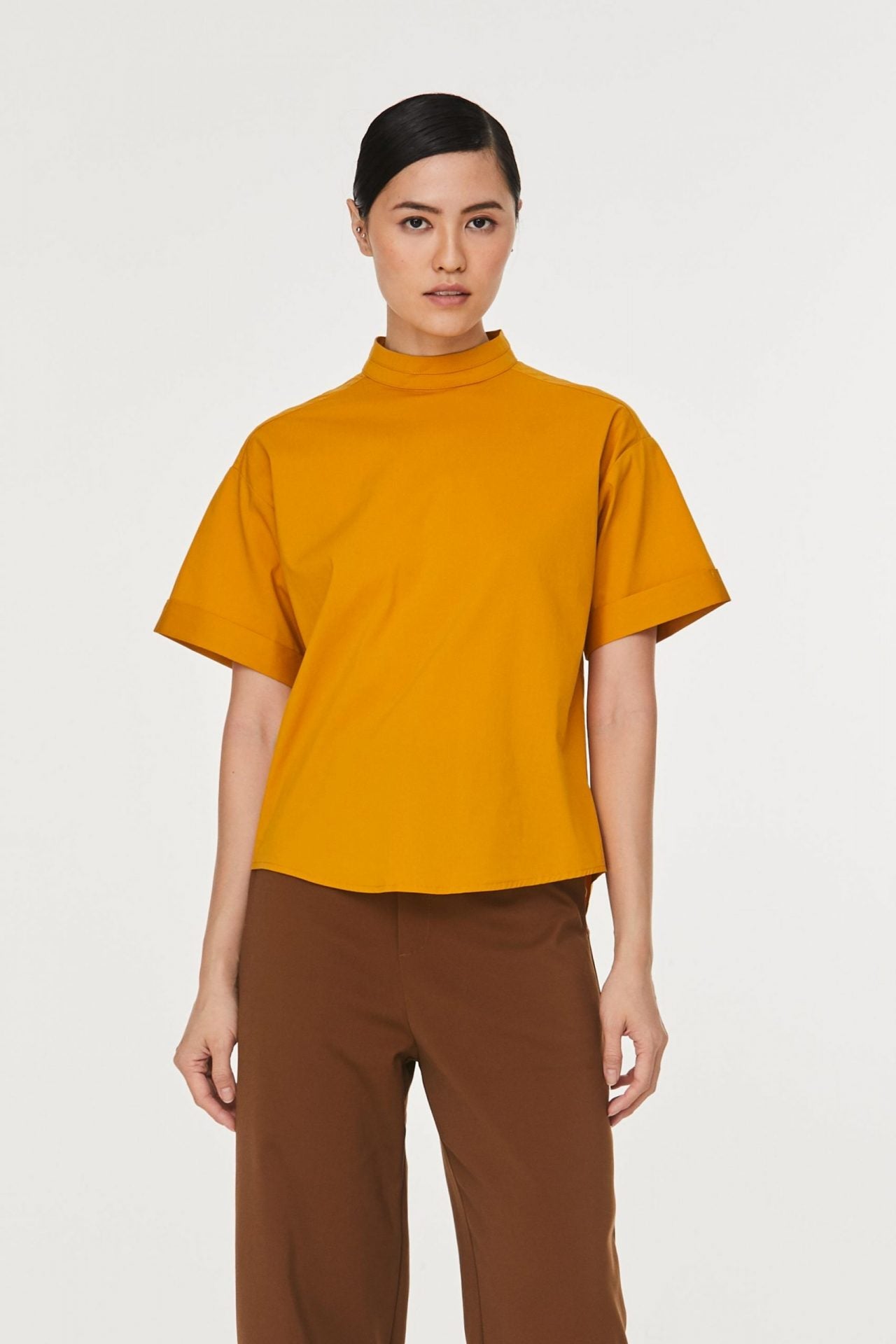 Boxy High Neck Blouse