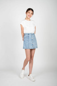 Buttondown Mini Skirt