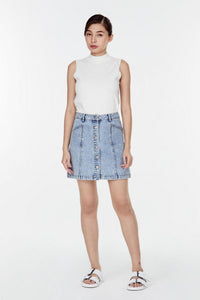 Buttondown Mini Skirt