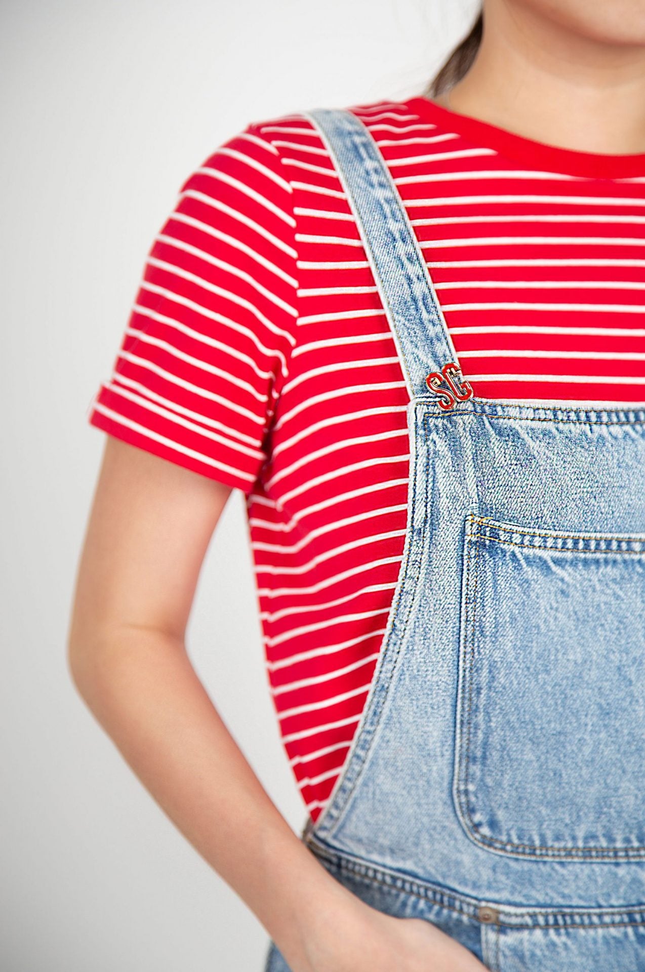 Patched Pocket Dungaree