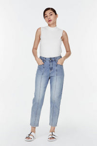 Panelled Washed Jeans