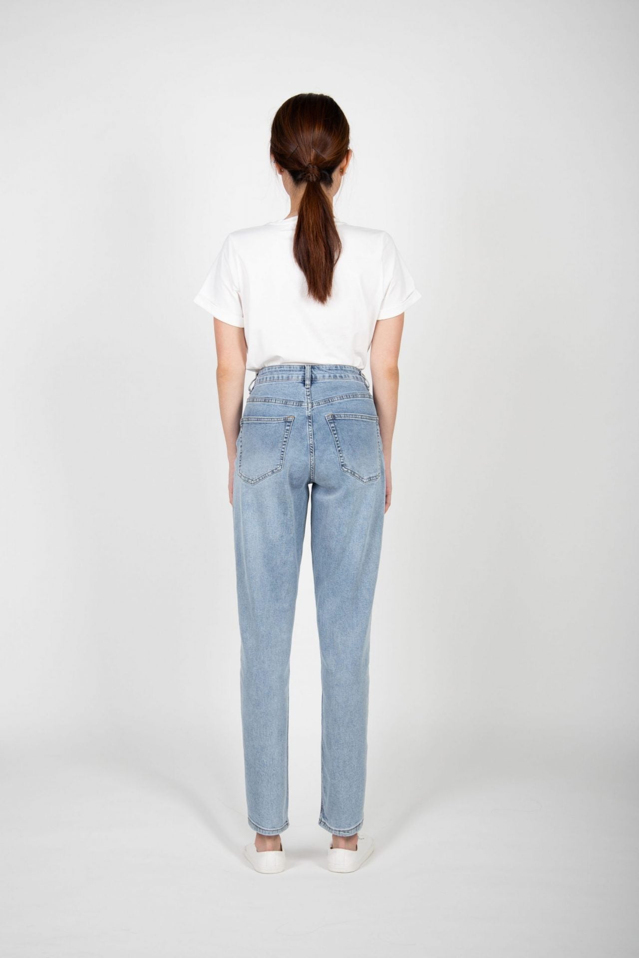 Panelled Washed Jeans