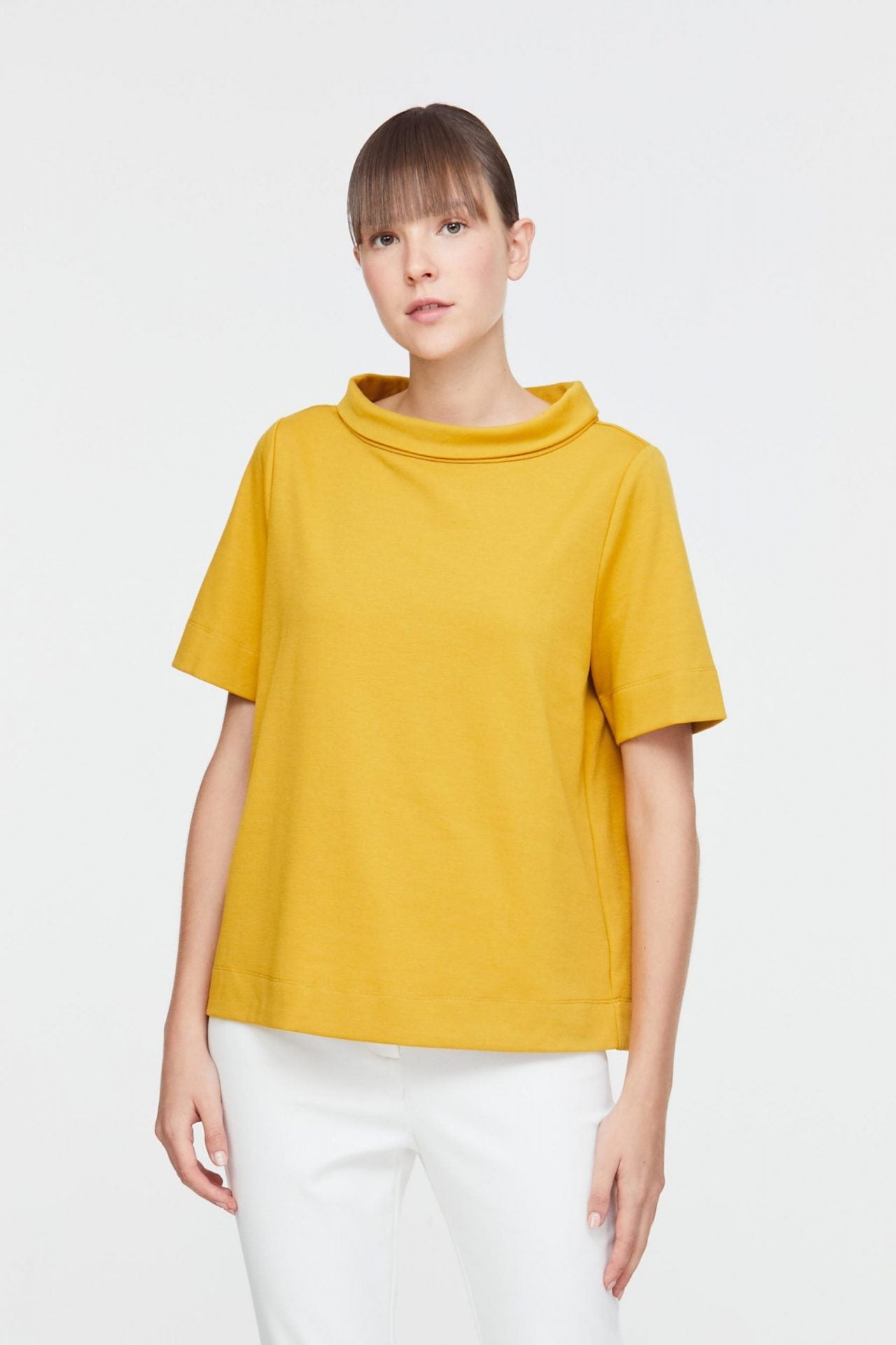 High Collar Tee Blouse