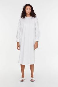 Darted Neckline Shirt Dress