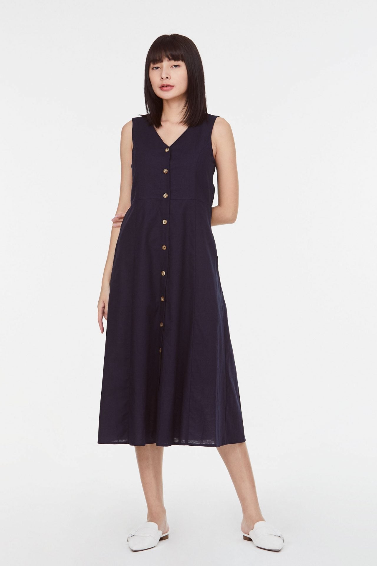 Midi Button Down Dress