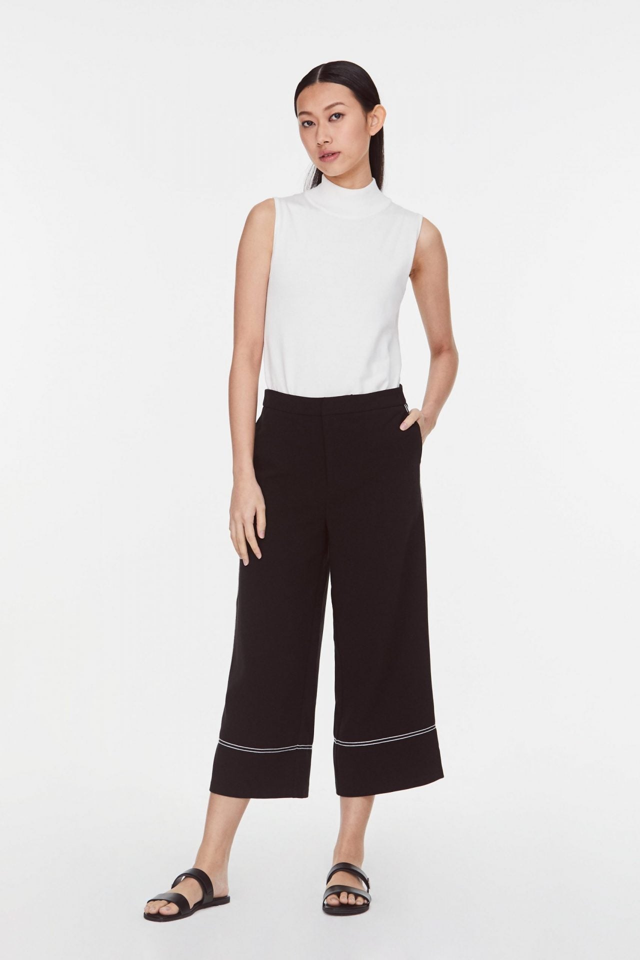 Contrast Lines Culottes