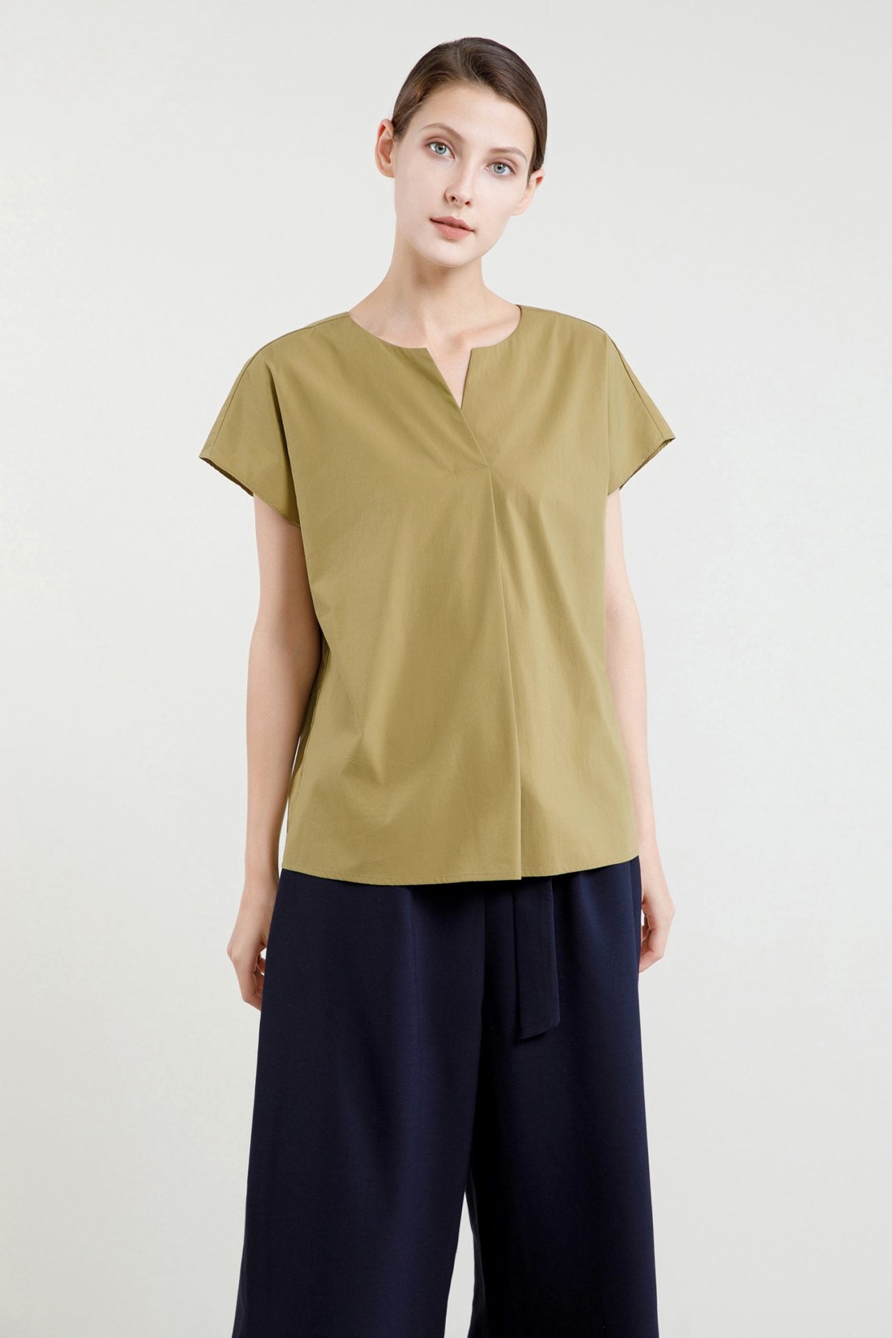 Magyar Surpliced Cotton Blouse