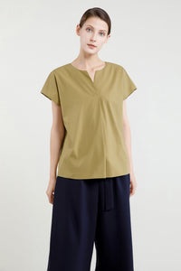 Magyar Surpliced Cotton Blouse