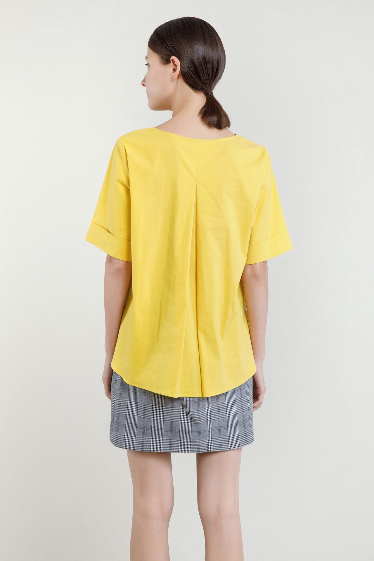 Back Inverted Box Pleat Blouse
