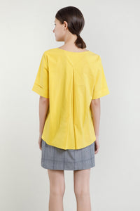 Back Inverted Box Pleat Blouse