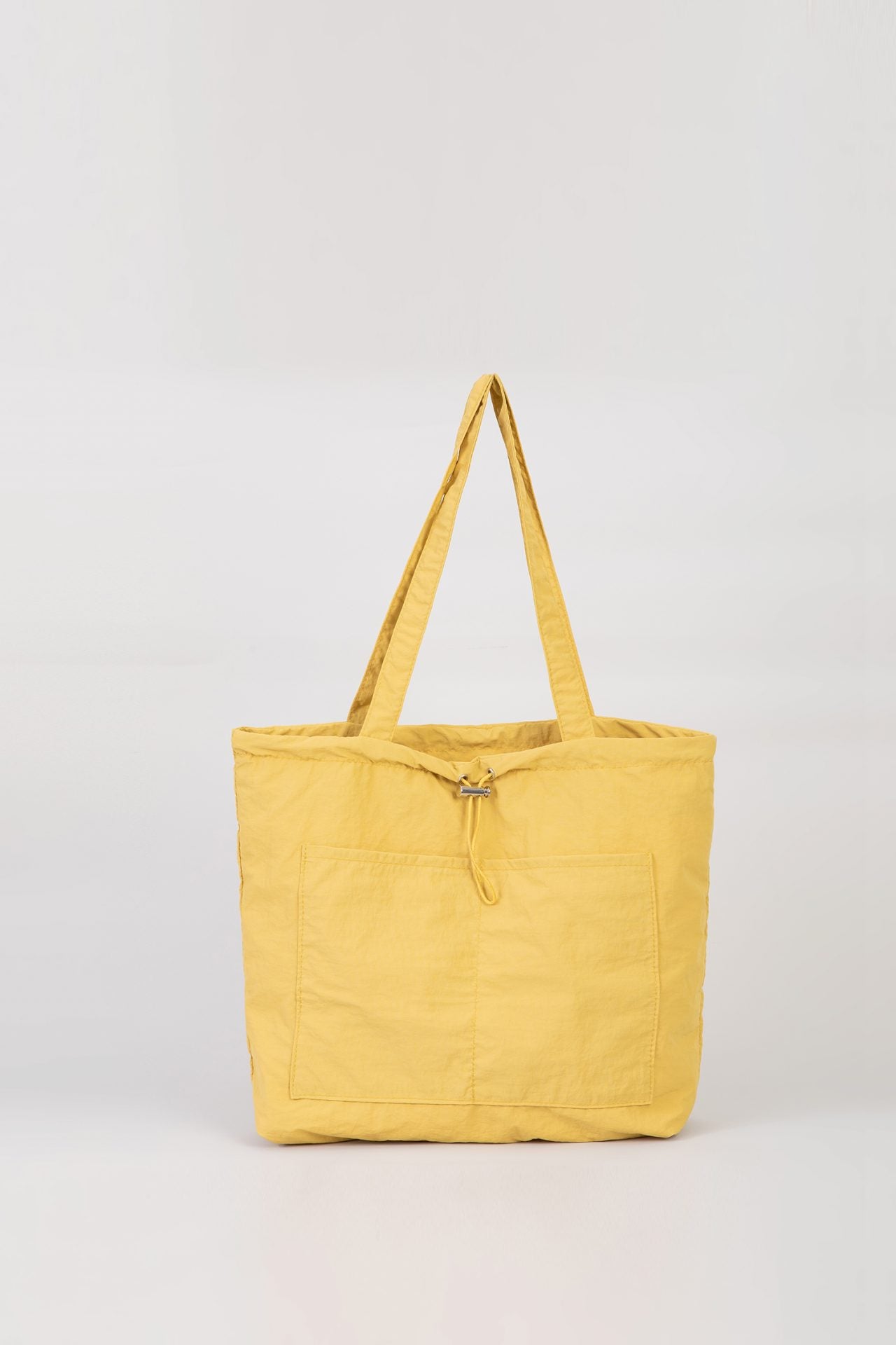 Drawstringed Shoulder Tote Bag