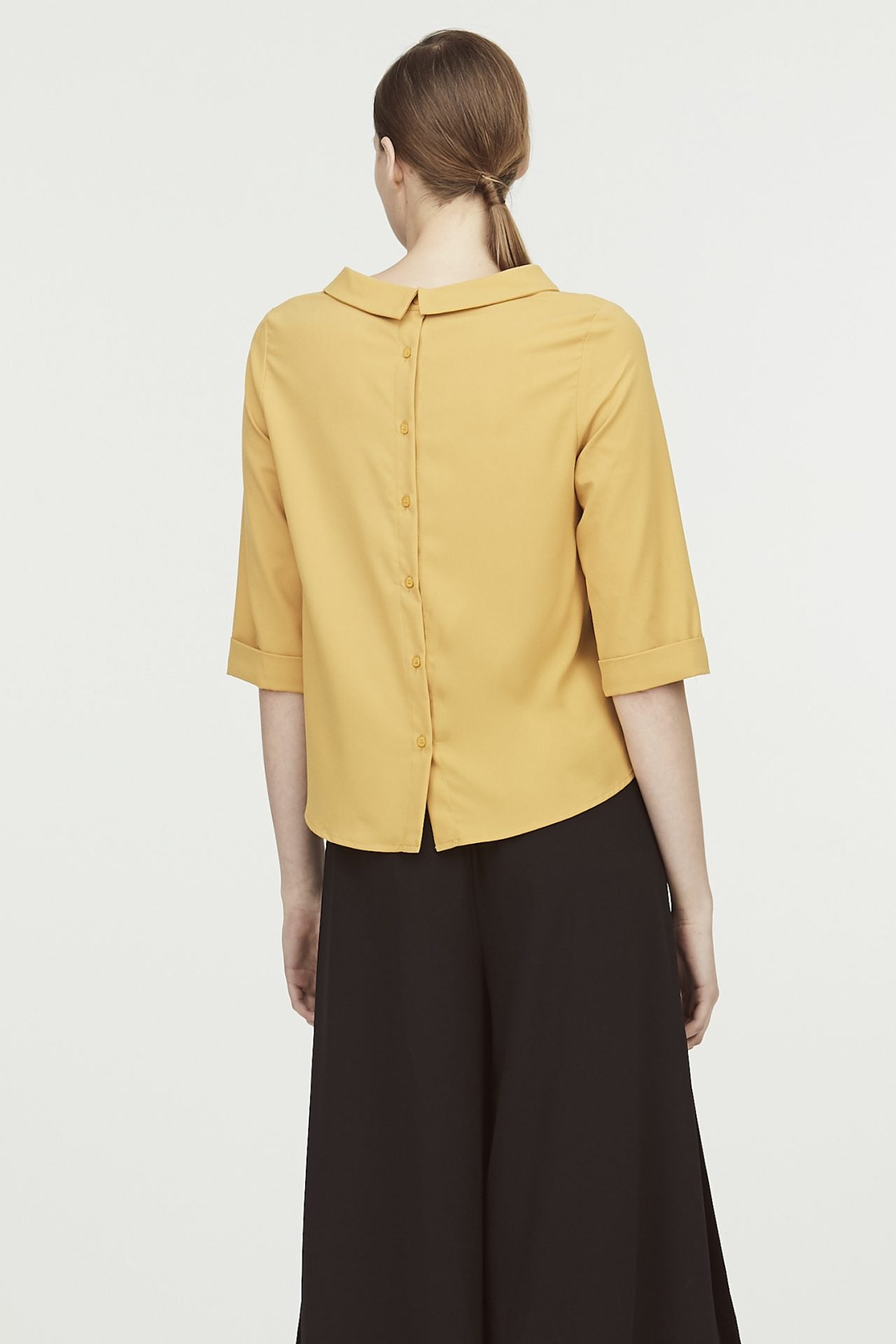 Turn-Down Collar Blouse