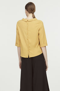 Turn-Down Collar Blouse