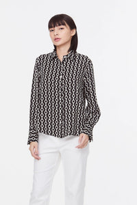 Printed Drape Shirt