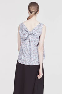 Vintage Back Twist Detailed Tank Blouse