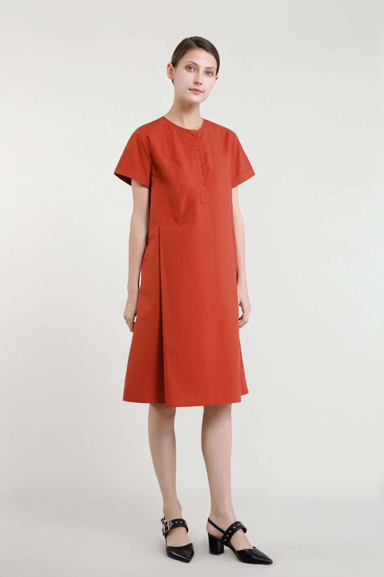 Button Front Shirt Dress