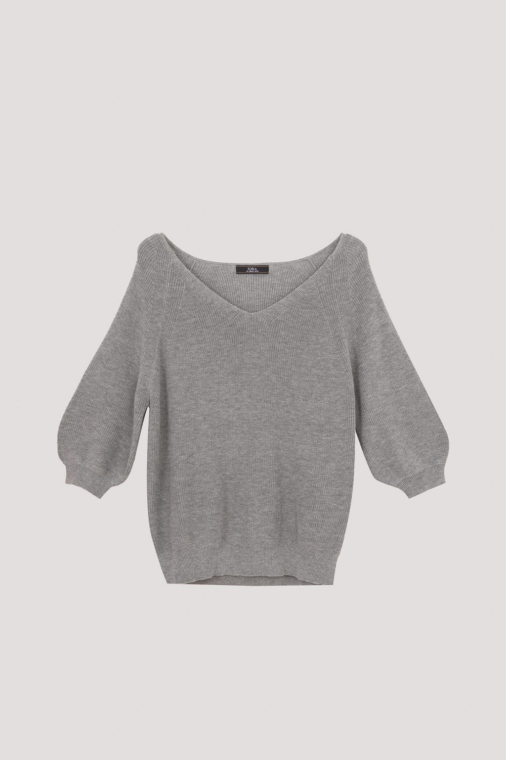 V Neck Raglan Knit Top