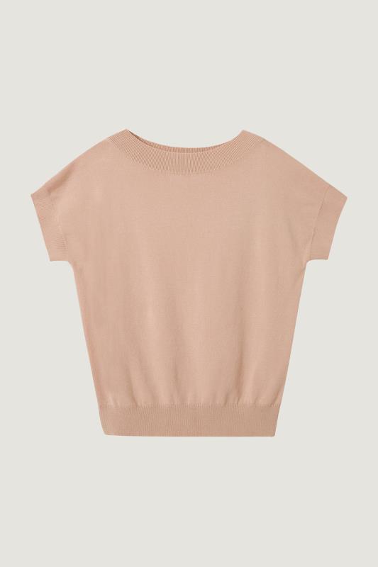 Overlapping Neck Trim Knit