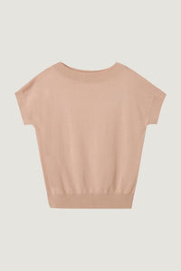 Overlapping Neck Trim Knit