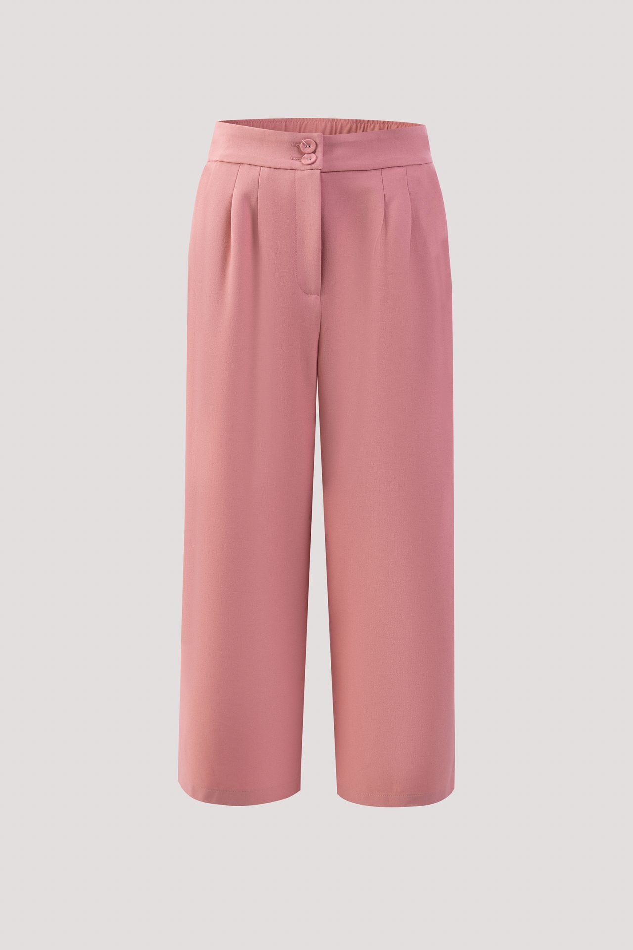 Pleated Straight Cut Trousers