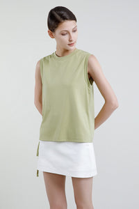 Crew Necklined Tank Top