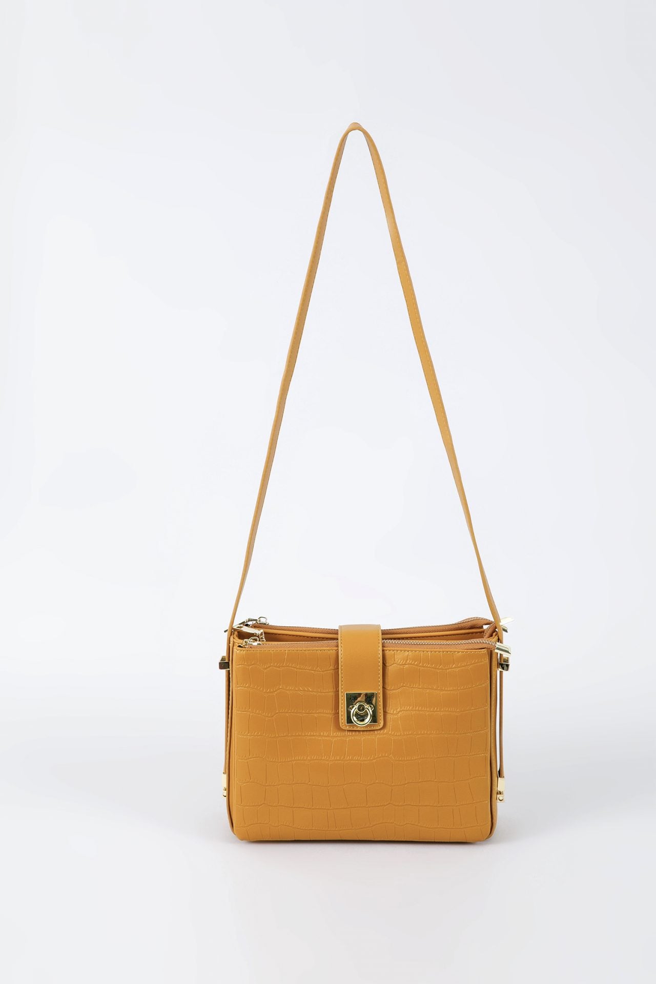 Stone Embossed Shoulder Bag