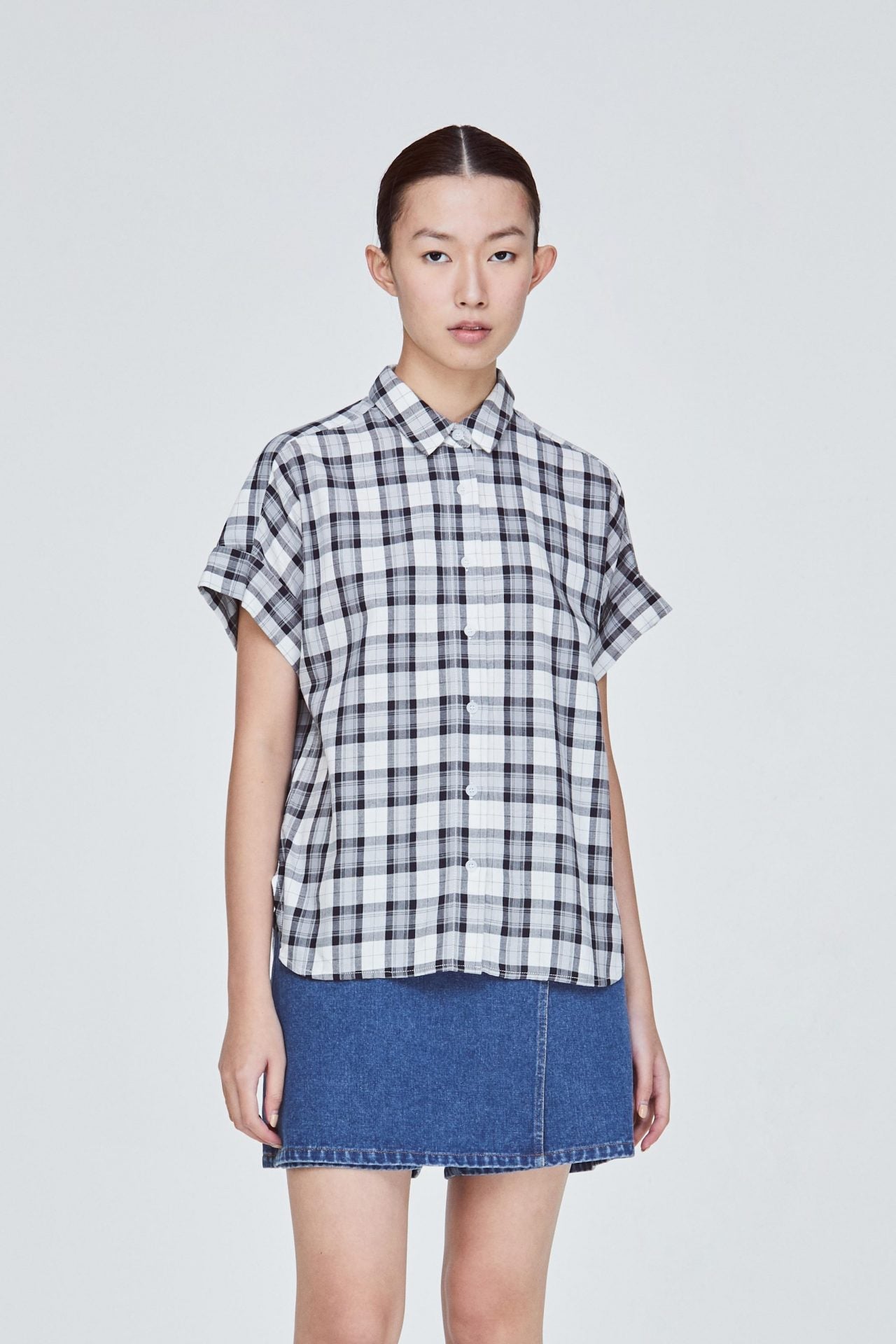 Boxy Linen Button Down Blouse