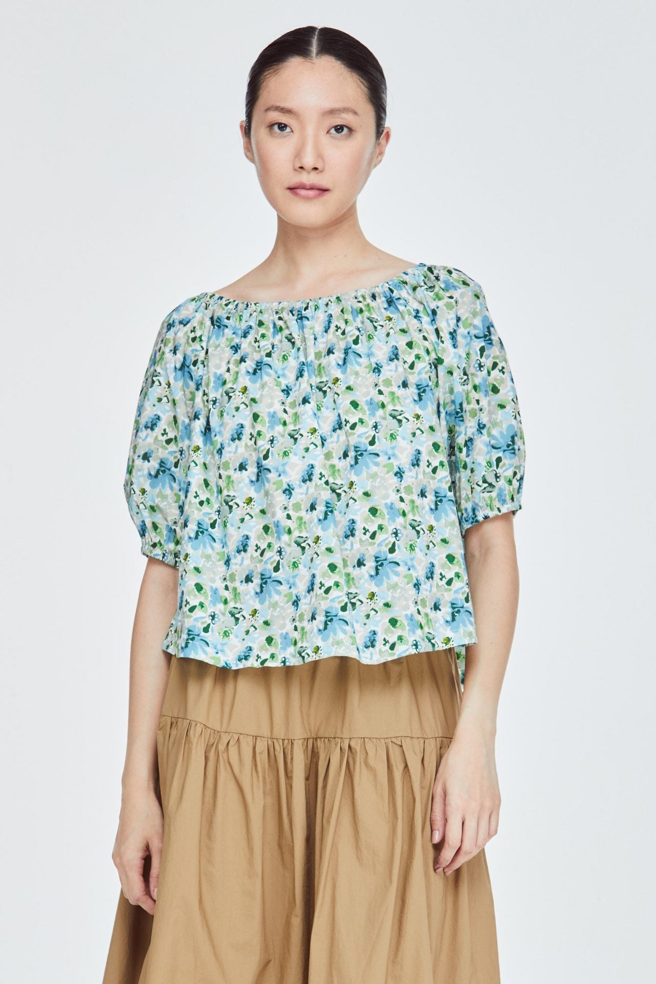 aqua floral