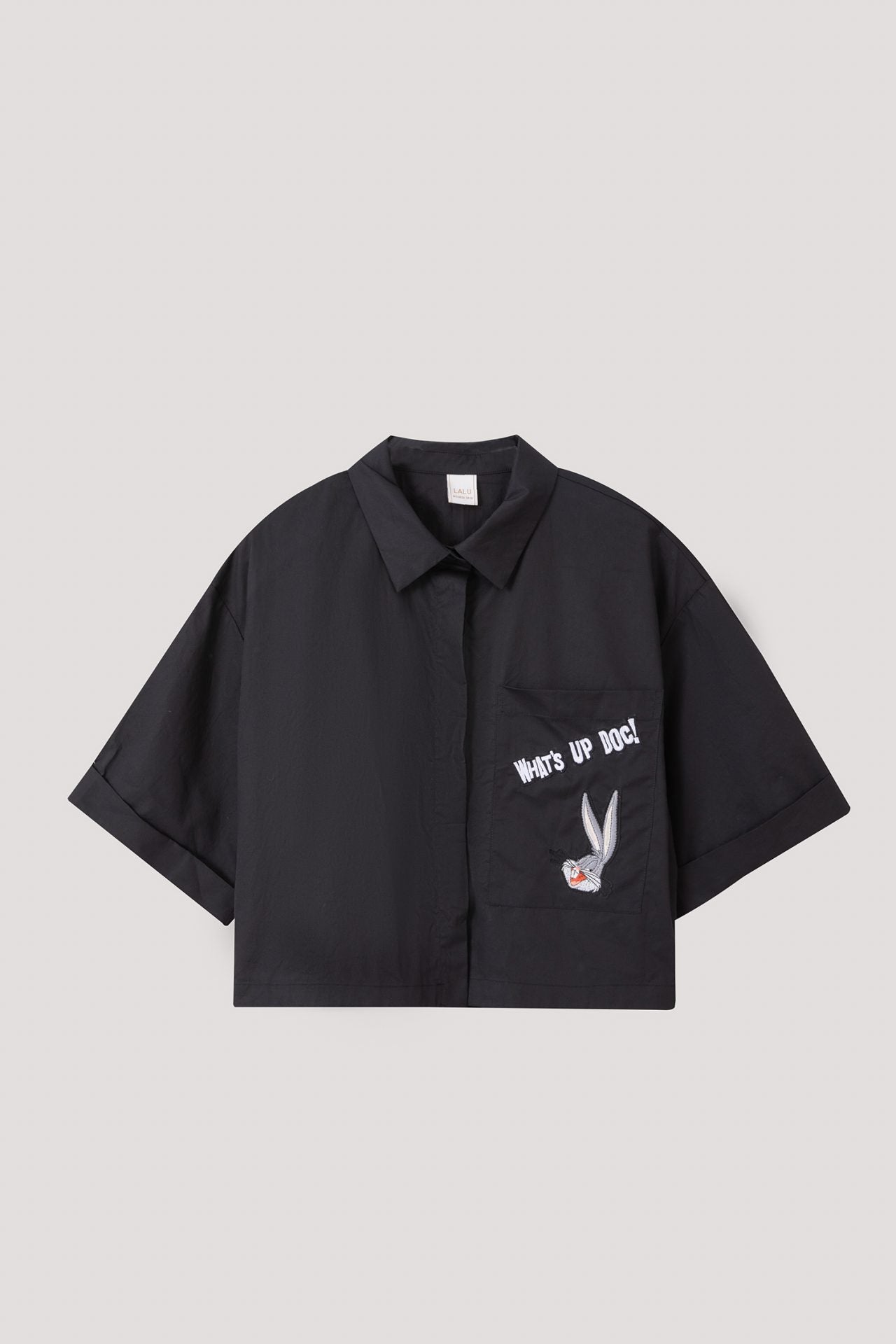 Cropped Bugs Bunny Pocket Shirt