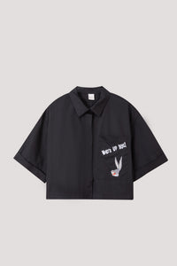 Cropped Bugs Bunny Pocket Shirt