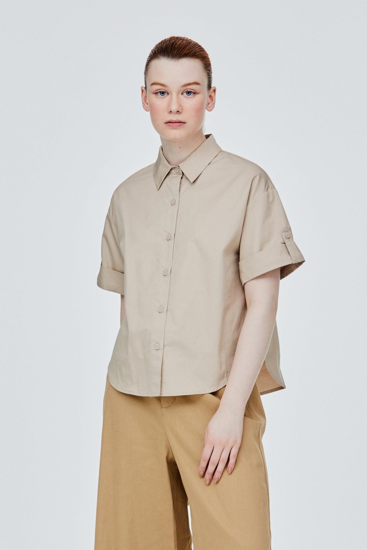 Short Sleeve Shirt Collar iORA