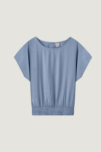 Smocked Hem Blouse