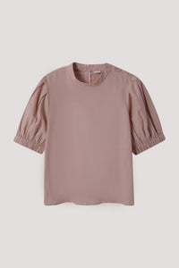 Linen Puff Sleeves Top