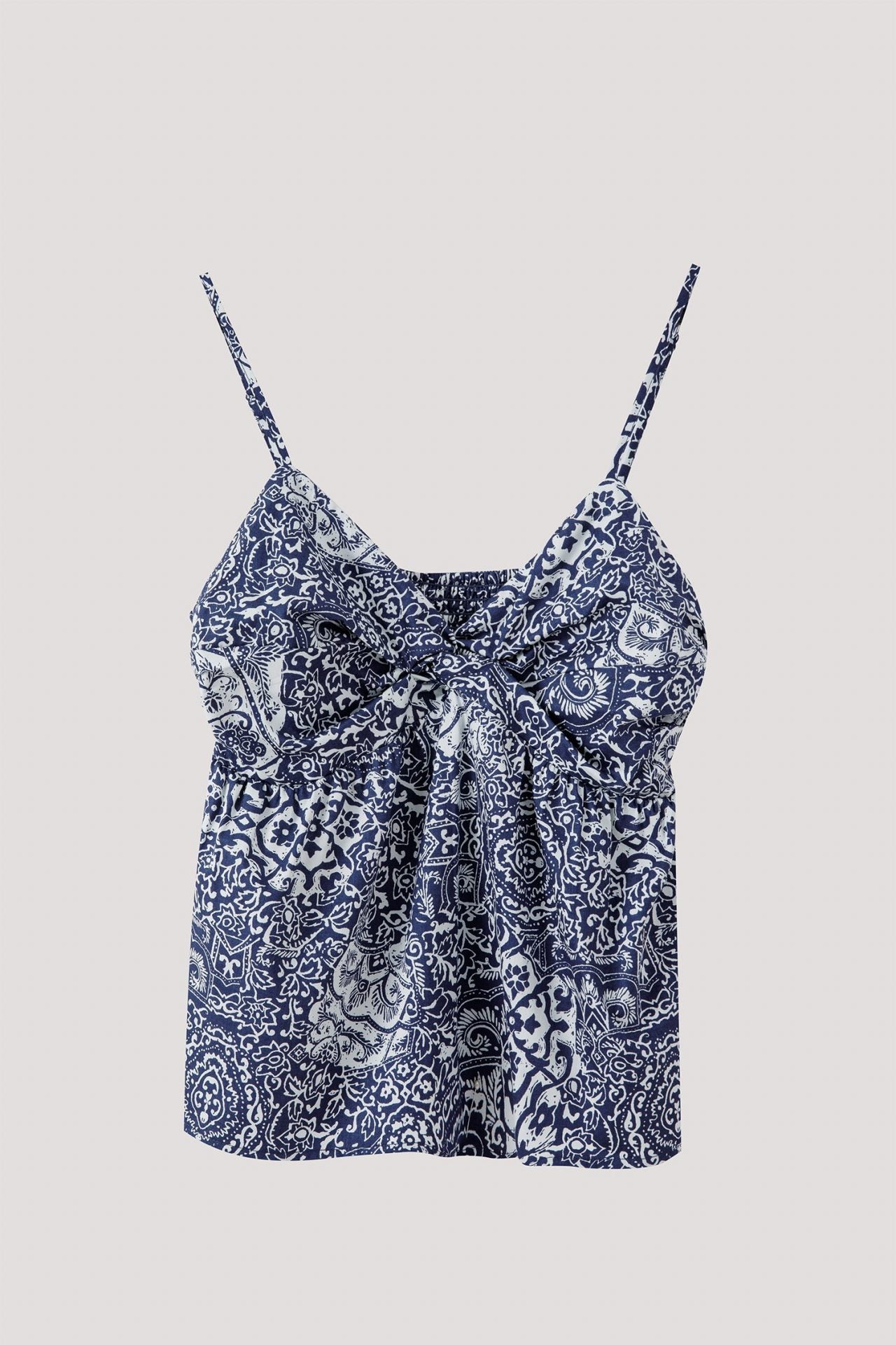 Printed Spaghetti Top