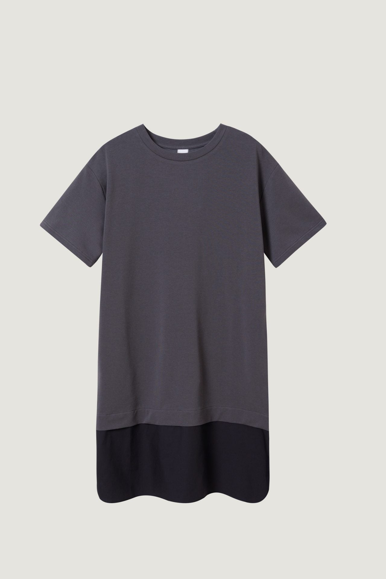 Mixed Fabric Colourblock Dress