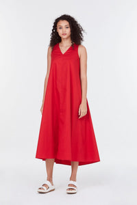 Pleated Shift Dress