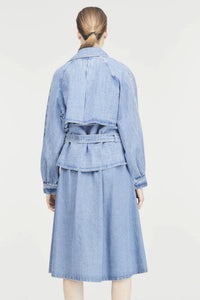 Denim Trench Jacket