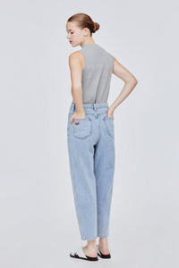 Straight Mom-Cut Denim Jeans
