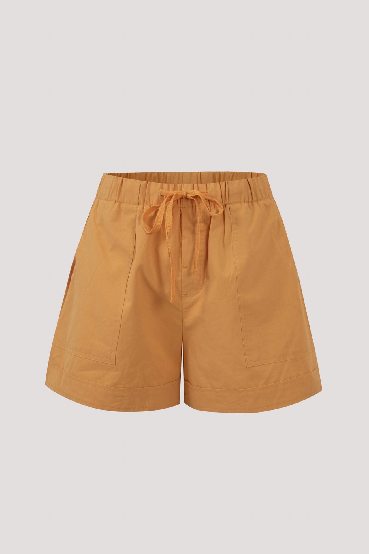 Elastic waist 2024 khaki shorts girls