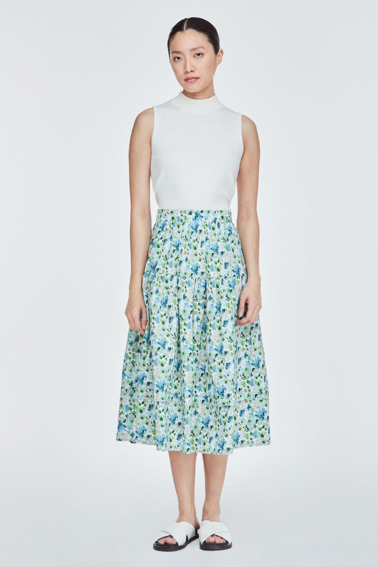 aqua floral