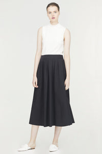 Taffeta Pleated Skirt