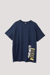 Printed Cut-Out Graphic Tee