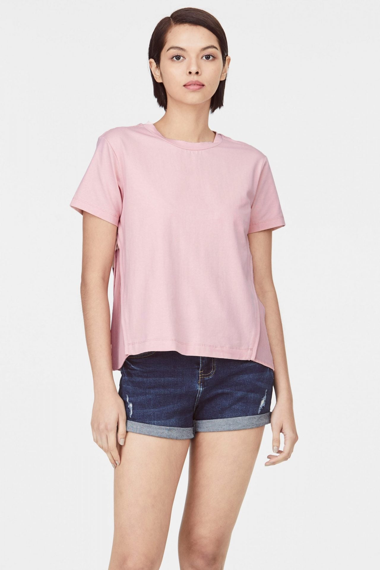 Pleated Side Panel Tee